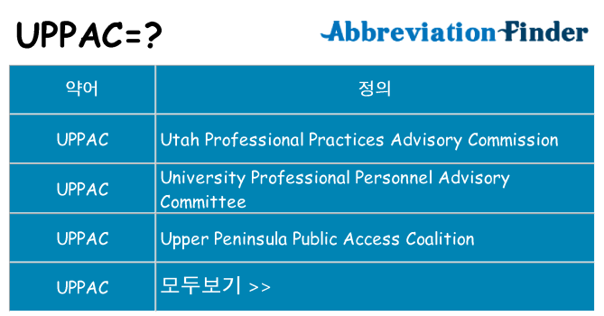 uppac 대 한 무엇을 서가