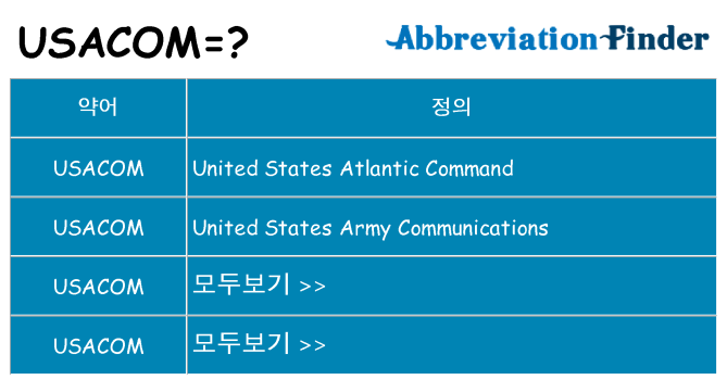 usacom 대 한 무엇을 서가