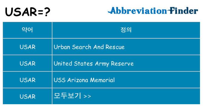 usar 대 한 무엇을 서가