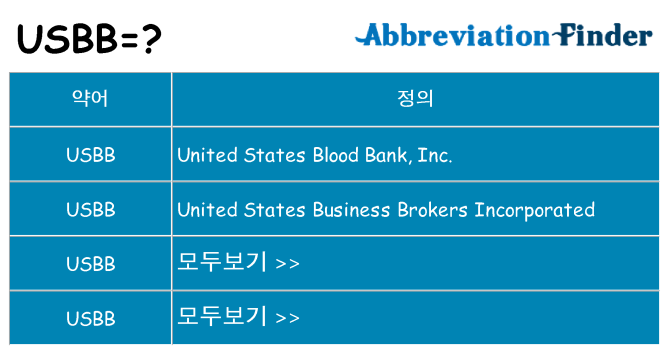 usbb 대 한 무엇을 서가