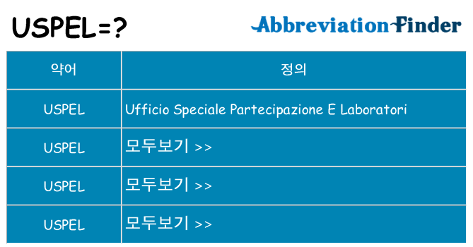 uspel 대 한 무엇을 서가