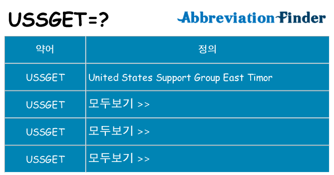 ussget 대 한 무엇을 서가