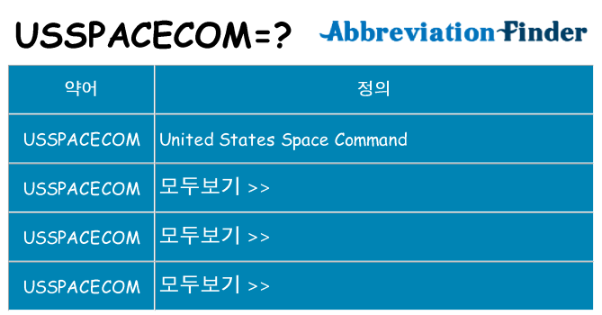usspacecom 대 한 무엇을 서가