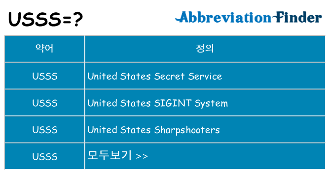 usss 대 한 무엇을 서가