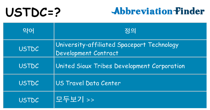 ustdc 대 한 무엇을 서가