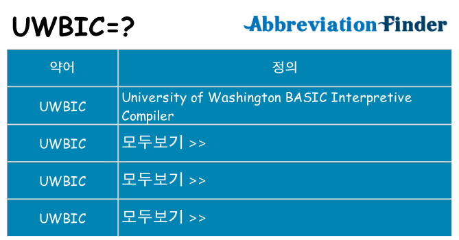 uwbic 대 한 무엇을 서가