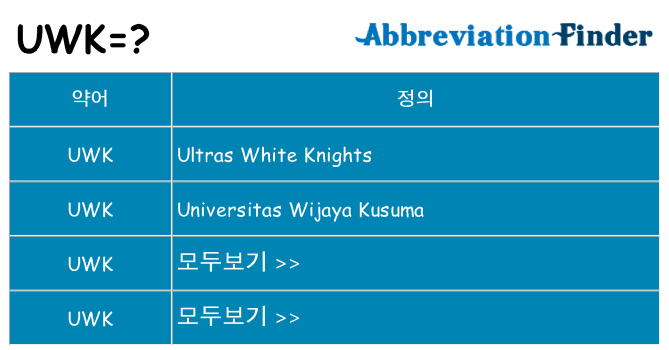 uwk 대 한 무엇을 서가