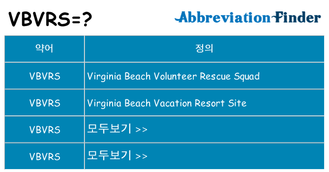vbvrs 대 한 무엇을 서가