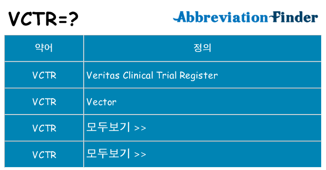 vctr 대 한 무엇을 서가
