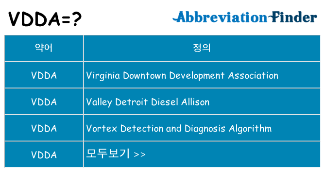 vdda 대 한 무엇을 서가