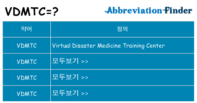 vdmtc 대 한 무엇을 서가