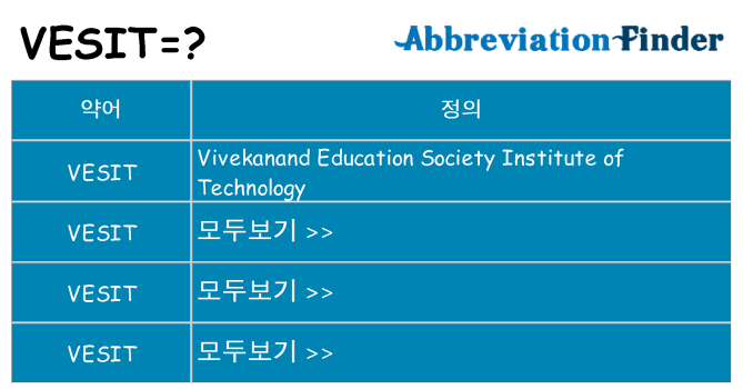 vesit 대 한 무엇을 서가