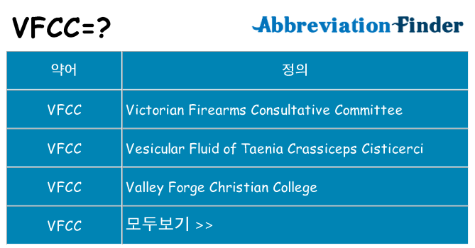 vfcc 대 한 무엇을 서가