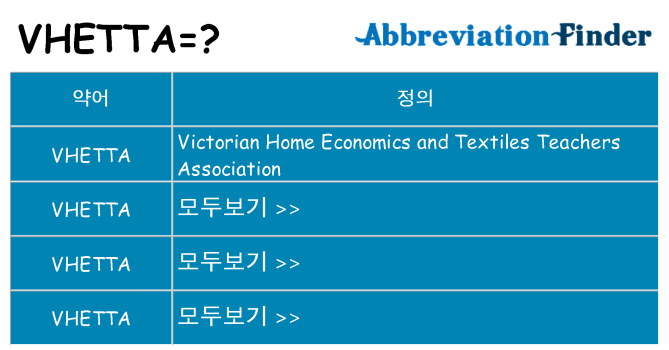 vhetta 대 한 무엇을 서가