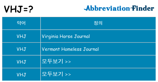 vhj 대 한 무엇을 서가