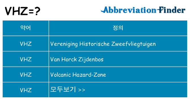 vhz 대 한 무엇을 서가