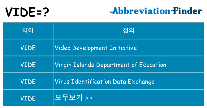vide 대 한 무엇을 서가