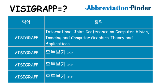 visigrapp 대 한 무엇을 서가