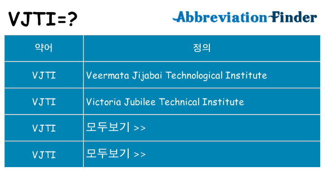 vjti 대 한 무엇을 서가