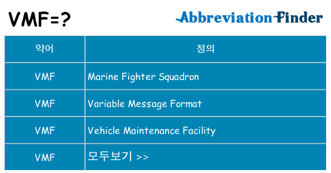 vmf 대 한 무엇을 서가