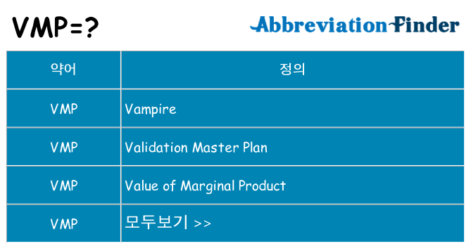 vmp 대 한 무엇을 서가