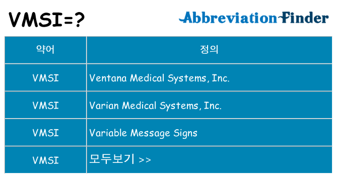 vmsi 대 한 무엇을 서가
