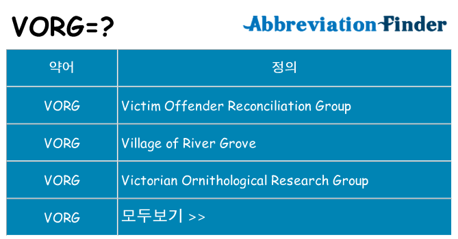 vorg 대 한 무엇을 서가