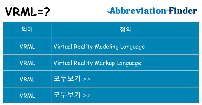 vrml 대 한 무엇을 서가