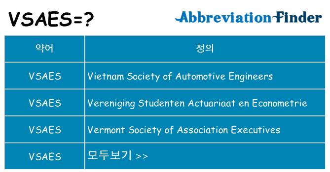 vsaes 대 한 무엇을 서가