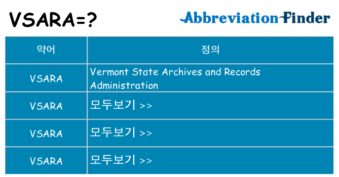 vsara 대 한 무엇을 서가