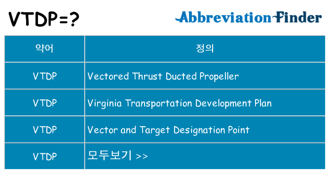 vtdp 대 한 무엇을 서가