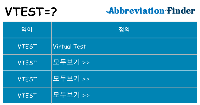 vtest 대 한 무엇을 서가