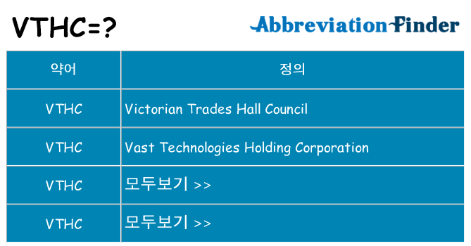 vthc 대 한 무엇을 서가
