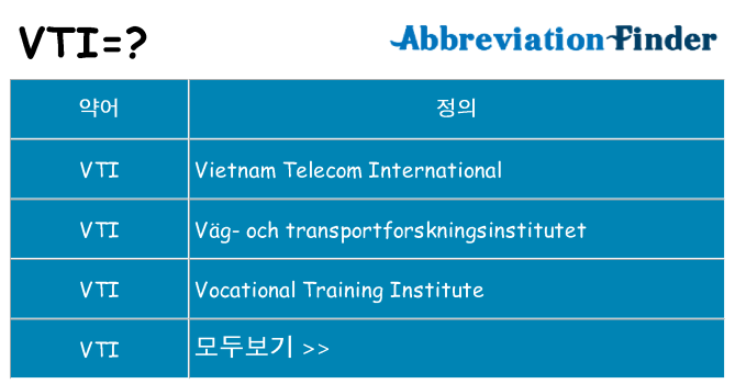 vti 대 한 무엇을 서가