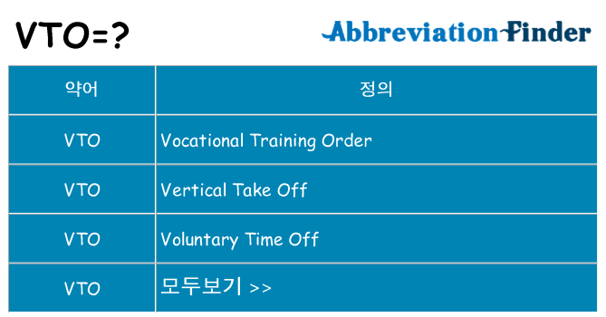 vto 대 한 무엇을 서가