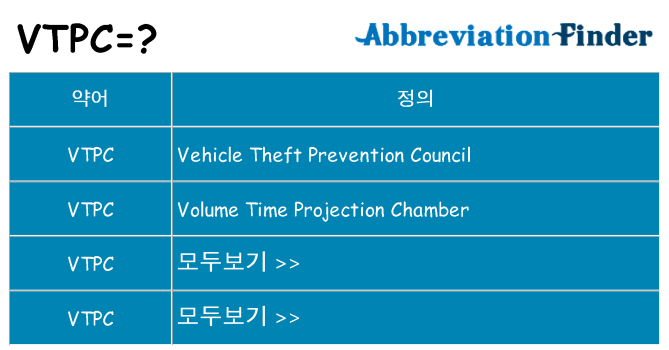 vtpc 대 한 무엇을 서가