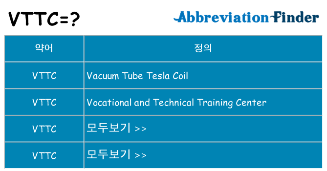 vttc 대 한 무엇을 서가