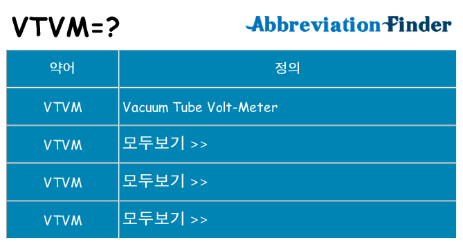 vtvm 대 한 무엇을 서가