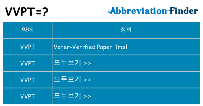 vvpt 대 한 무엇을 서가
