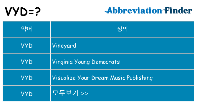 vyd 대 한 무엇을 서가
