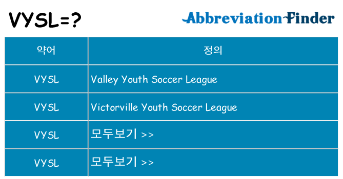 vysl 대 한 무엇을 서가