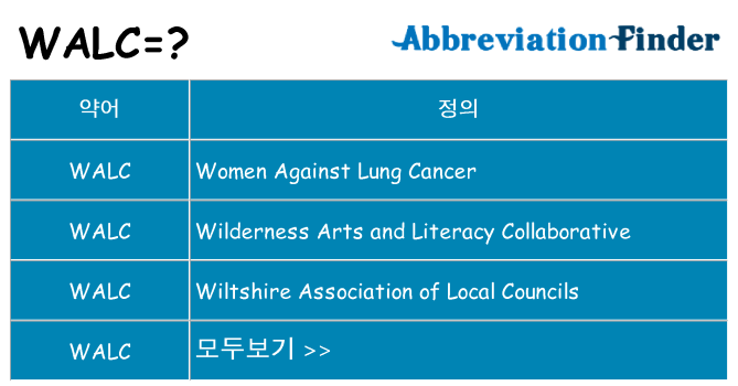 walc 대 한 무엇을 서가