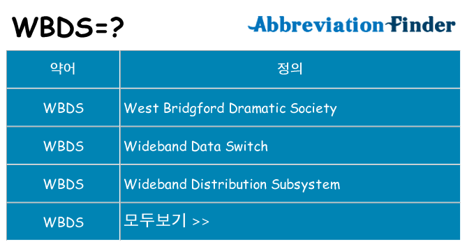 wbds 대 한 무엇을 서가