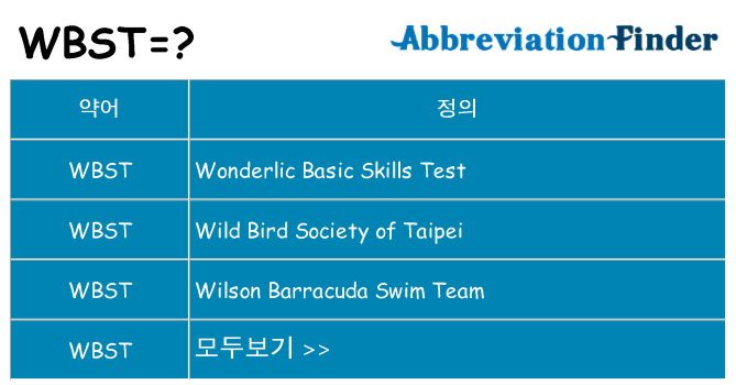 wbst 대 한 무엇을 서가