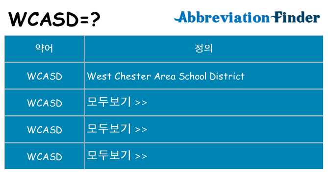 wcasd 대 한 무엇을 서가