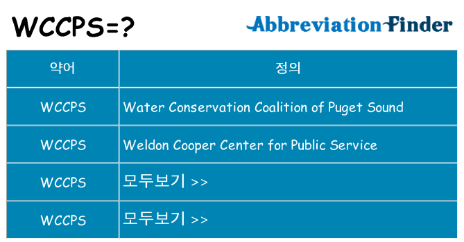 wccps 대 한 무엇을 서가