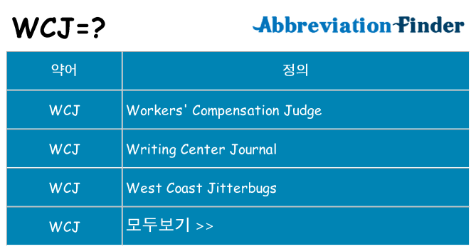 wcj 대 한 무엇을 서가