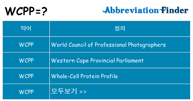 wcpp 대 한 무엇을 서가