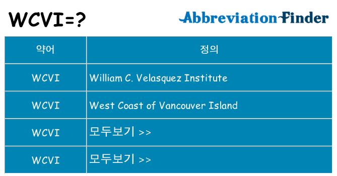 wcvi 대 한 무엇을 서가