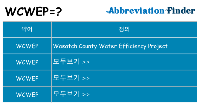 wcwep 대 한 무엇을 서가